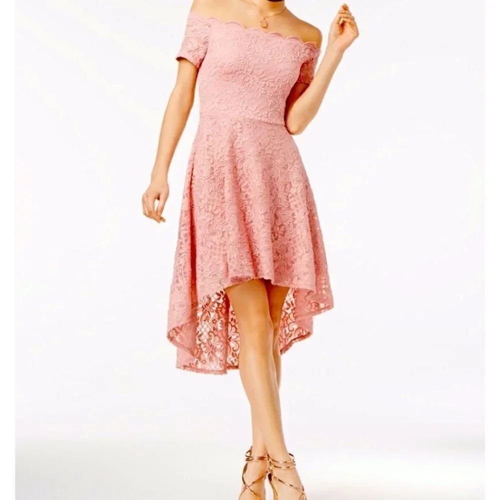 City Studio Rise Off Shoulder Fit & Flare Dress size 5
